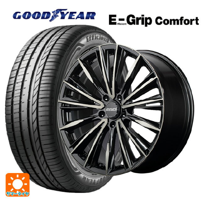 【6/22 20時〜 全品P5倍＆クーポン】215/45R18 93W XL グッドイヤー エフィシェントグリップ コンフォート # レイズ ベルサス クラフトコレクション ヴォウジェ リミテッド 6EZ 18-7J 国産車用 サマータイヤホイール4本セット