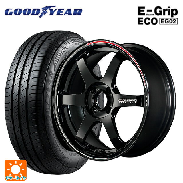 【6/22 20時〜 全品P5倍＆クーポン】175/55R15 77V グッドイヤー エフィシェントグリップ エコ EG02 # レイズ ボルクレーシング TE37ソニック タイムアタックエディション KR 15-5.5J 国産車用 サマータイヤホイール4本セット