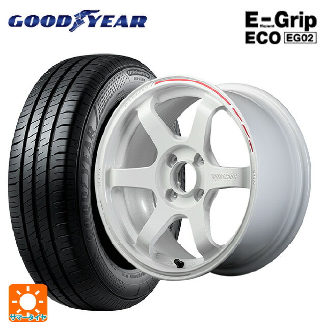 【6/22 20時〜 全品P5倍＆クーポン】175/55R15 77V グッドイヤー エフィシェントグリップ エコ EG02 # レイズ ボルクレーシング TE37ソニック タイムアタックエディション WR 15-5.5J 国産車用 サマータイヤホイール4本セット