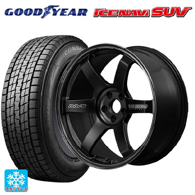 2025年製 225/60R18 100Q グッドイヤー アイスナビ SUV # レイズ ボルクレーシング TE37サーガ S-プラス ブラックシャドー PH 18-8.5J 国産車用 スタッドレスタイヤホイール4本セット