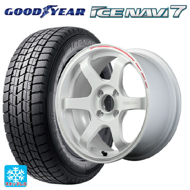 【6/15〜16限定 全品P5倍＆クーポン】165/55R15 75Q グッドイヤー アイスナビ7(数量限定) レイズ ボルクレーシング TE37ソニック タイムアタックエディション WR 15-5J 国産車用 スタッドレスタイヤホイール4本セット