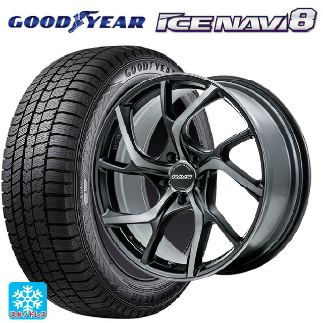 トヨタ プリウス(60系)用 195/50R19 88Q グッドイヤー アイスナビ8 # レイズ VMF C-01 PH 新品スタッドレスタイヤホイール 4本セット