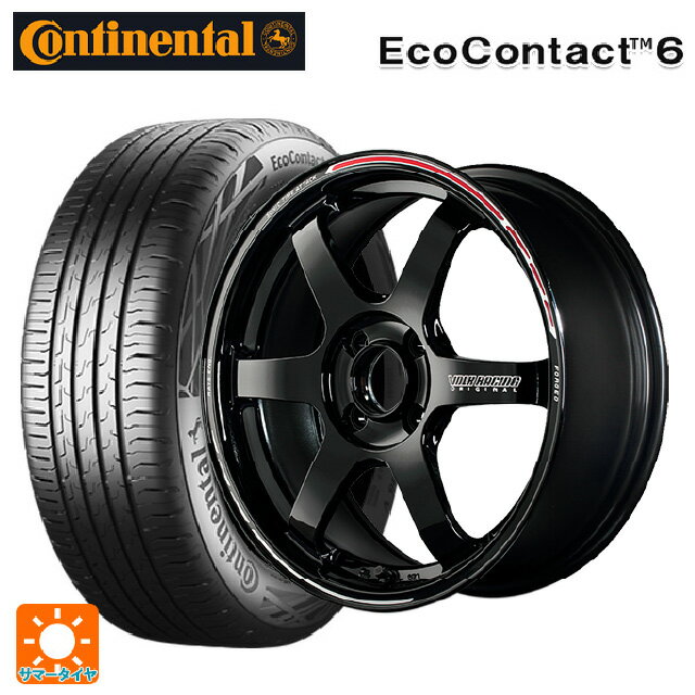 【6/22 20時〜 全品P5倍＆クーポン】185/60R15 88H XL コンチネンタル エココンタクト 6 正規品 レイズ ボルクレーシング TE37ソニック タイムアタックエディション KR 15-5.5J 国産車用 サマータイヤホイール4本セット