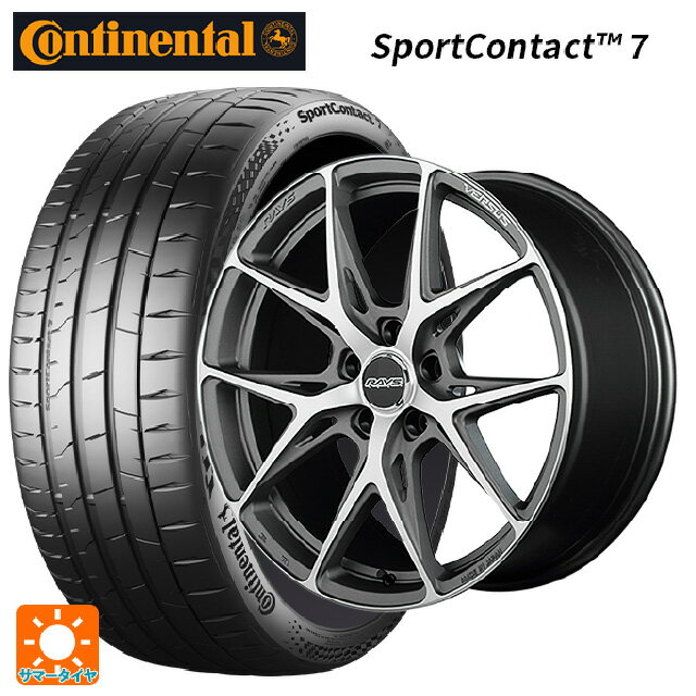 【6/22 20時〜 全品P5倍＆クーポン】225/40R19 93Y XL コンチネンタル スポーツコンタクト 7 正規品 レイズ ベルサス クラフトコレクション VV21S G8J 19-8J 国産車用 サマータイヤホイール4本セット