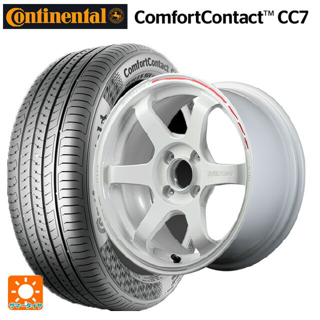 【6/22 20時〜 全品P5倍＆クーポン】195/55R15 85V コンチネンタル コンフォートコンタクト CC7 正規品 レイズ ボルクレーシング TE37ソニック タイムアタックエディション WR 15-5.5J 国産車用 サマータイヤホイール4本セット