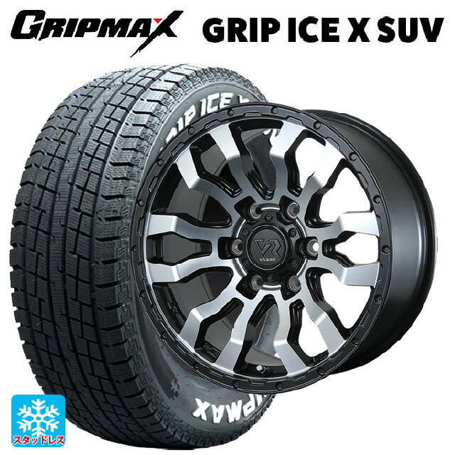 トヨタ ハイエース(200系)用 195/80R15 107/105N グリップマックス グリップアイスX SUV ホワイトレター # トピー ヴァブロ RR-01 MC 新品スタッドレスタイヤホイール 4本セット