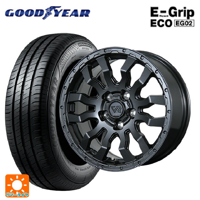トヨタ プリウス(60系)用 195/65R16 92H グッドイヤー エフィシェントグリップ エコ EG02 トピー ヴァブロ RR-01 # GM 新品サマータイヤホイール 4本セット