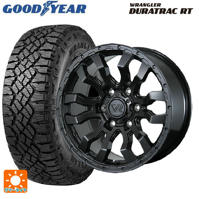 【3/20〜 最大3万円OFFクーポン】トヨタ ランドクルーザー300(300系)用 275/65R18 123/120Q グッドイヤー ラングラー デュラトラック RT ブラックレター トピー ヴァブロ RR-01 GM 新品サマータイヤホイール 4本セット