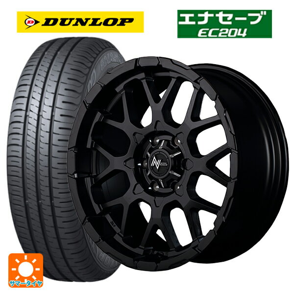 【6/15〜16限定 全品P5倍＆クーポン】165/50R15 73V ダンロップ エナセーブEC204 エムアイディー ナイトロパワー M28バレット セミグロスブラック 15-5J 国産車用 サマータイヤホイール4本セット