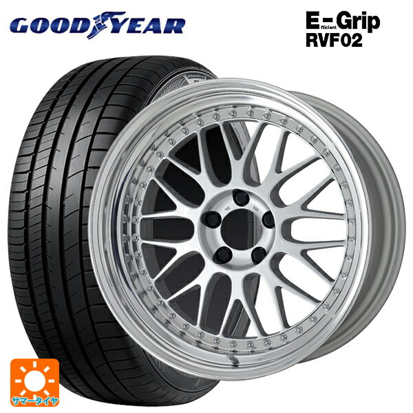 225/55R17 101V XL グッドイヤー エフィシェントグリップ RVF02 ワーク マイスター M1 3ピース SIL 17-7J 国産車用 サマータイヤホイール4本セット