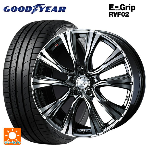 【6/11 1:59迄 全品ポイント5倍】215/45R18 93W XL グッドイヤー エフィシェントグリップ RVF02 ウェッズ レオニス VR BMCMC 18-7J 国産車用 サマータイヤホイール4本セット