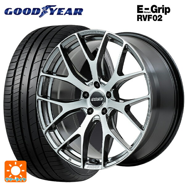 トヨタ RAV4(50系)用 245/45R20 103W XL グッドイヤー エフィシェントグリップ RVF02 レイズ ホムラ 2X7FT QAJ 新品サマータイヤホイール 4本セット