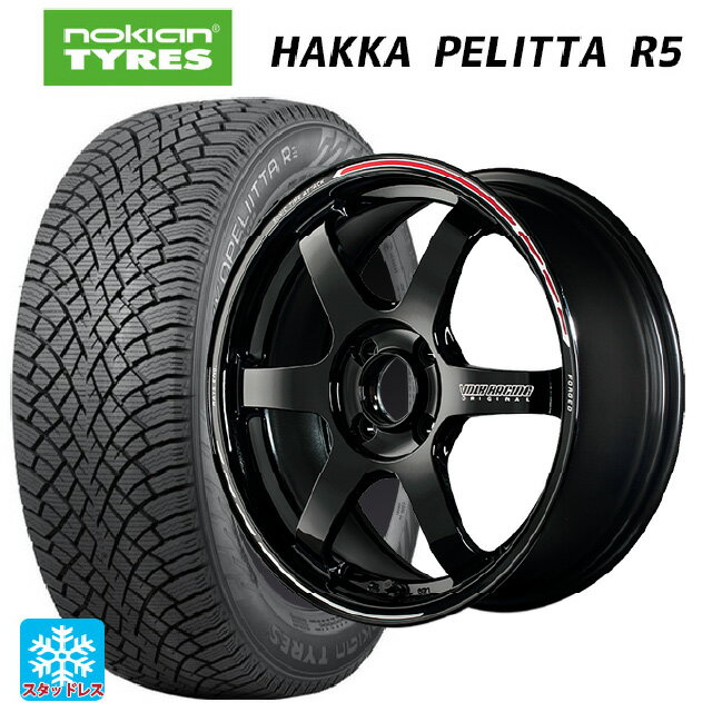 【6/22 20時〜 全品P5倍＆クーポン】185/60R15 88R XL ノキアン ハッカペリッタR5 レイズ ボルクレーシング TE37ソニック タイムアタックエディション KR 15-5.5J 国産車用 スタッドレスタイヤホイール4本セット