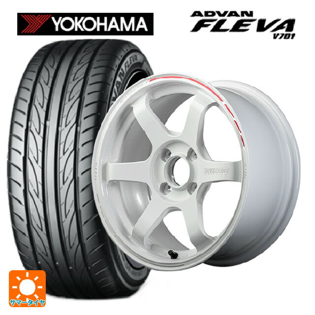 【6/22 20時〜 全品P5倍＆クーポン】195/55R15 85V ヨコハマ アドバン フレバ V701 正規品 レイズ ボルクレーシング TE37ソニック タイムアタックエディション WR 15-5.5J 国産車用 サマータイヤホイール4本セット
