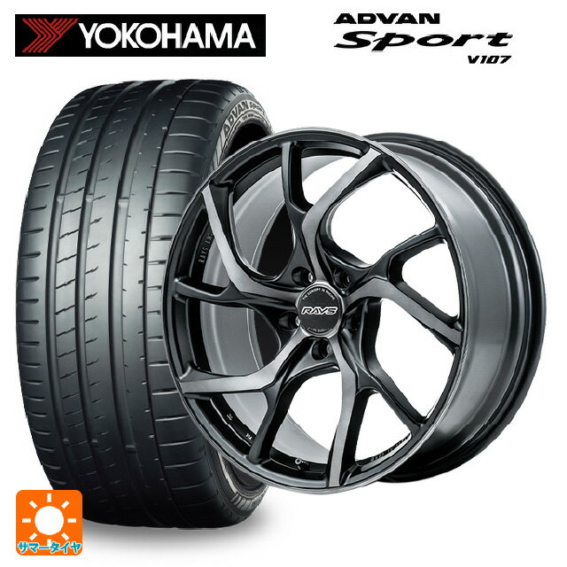 245/45R19 102Y XL ヨコハマ アドバンスポーツ V107 正規品 レイズ VMF C-01 PH 19-8J 国産車用 サマータイヤホイール4本セット