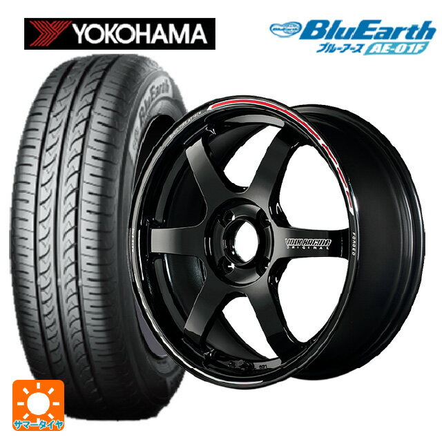 185/60R15 84H ヨコハマ ブルーアース AE01F # レイズ ボルクレーシング TE37ソニック タイムアタックエディション KR 15-5.5J 国産車用 サマータイヤホイール4本セット
