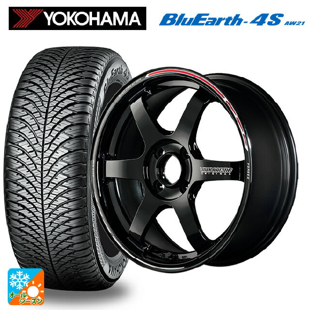 【6/22 20時〜 全品P5倍＆クーポン】185/60R15 88H XL ヨコハマ ブルーアース4S AW21 レイズ ボルクレーシング TE37ソニック タイムアタックエディション KR 15-5.5J 国産車用 オールシーズンタイヤホイール4本セット