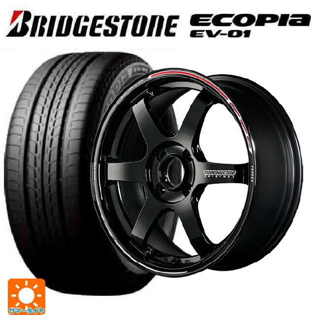 【6/22 20時〜 全品P5倍＆クーポン】175/55R15 77V ブリヂストン エコピア EV-01 正規品 レイズ ボルクレーシング TE37ソニック タイムアタックエディション KR 15-5.5J 国産車用 サマータイヤホイール4本セット