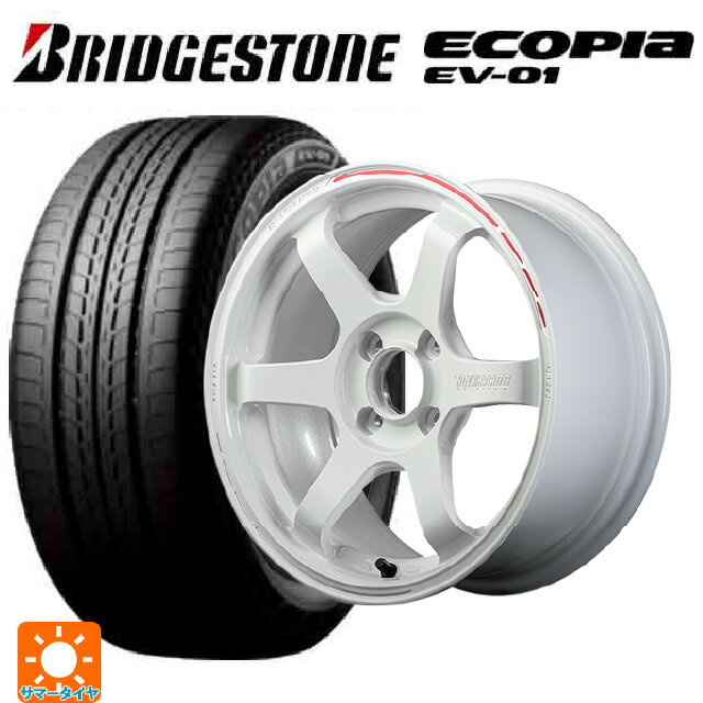 【6/22 20時〜 全品P5倍＆クーポン】175/55R15 77V ブリヂストン エコピア EV-01 正規品 レイズ ボルクレーシング TE37ソニック タイムアタックエディション WR 15-5.5J 国産車用 サマータイヤホイール4本セット