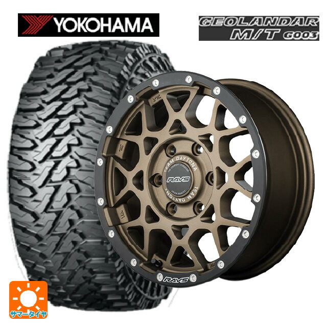 スズキ ジムニーノマド(JC74W)用 215/70R16 100/97Q ヨコハマ ジオランダー M/T G003 正規品 レイズ チームデイトナ M8 xB エディション ZM 新品サマータイヤホイール 5本セット