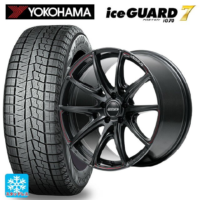 【6/11 1:59迄 全品ポイント5倍】225/45R19 92Q ヨコハマ アイスガード7(IG70) レイズ ベルサス VV25R 68J 19-8J 国産車用 スタッドレスタイヤホイール4本セット