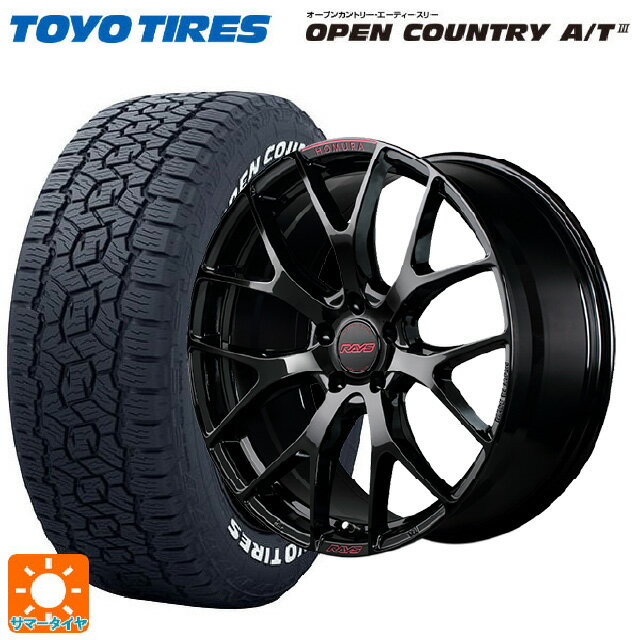 235/60R18 103H トーヨー オープンカントリー AT3 ホワイトレター レイズ ホムラ 2X7FT スペック-M B8J..
