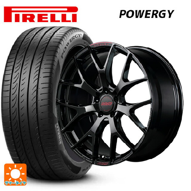 245/50R18 100W ピレリ パワジー 正規品 レイズ ホムラ 2X7FT スペック-M B8J 18-7.5J 国産車用 サマータイヤホイール4本セット