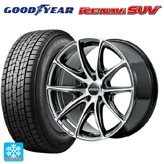 2024年製 235/55R19 101Q グッドイヤー アイスナビ SUV # レイズ ベルサス VV25R YAJ 19-8J 国産車用 スタッドレスタイヤホイール4本セット