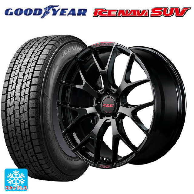 2025年製 235/60R18 107Q XL グッドイヤー アイスナビ SUV # レイズ ホムラ 2X7FT スペック-M B8J 18-7.5J 国産車用 スタッドレスタイヤホイール4本セット