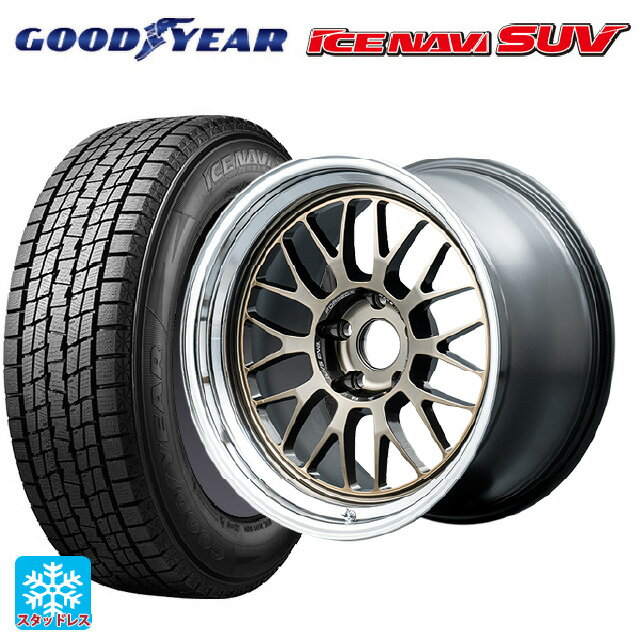 2025年製 225/60R18 100Q グッドイヤー アイスナビ SUV # レイズ ボルクレーシング 21A スペック-SR SR 18-8.5J 国産車用 スタッドレスタイヤホイール4本セット