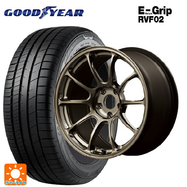 225/45R18 95W XL グッドイヤー エフィシェントグリップ RVF02 レイズ ボルクレーシング ZE40 SZ 18-7.5J 国産車用 サマータイヤホイール4本セット