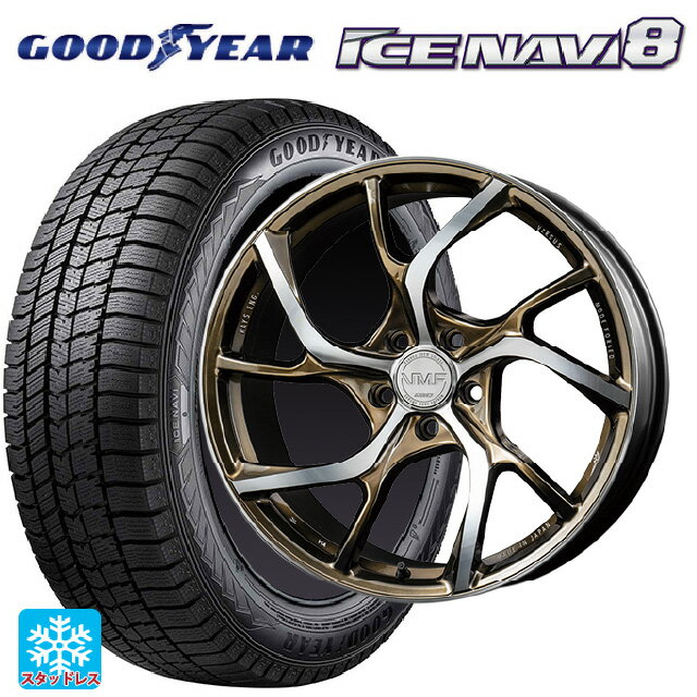 2024年製 225/45R19 92Q グッドイヤー アイスナビ8 # レイズ VMF C-01 NX 19-8J 国産車用 スタッドレスタイヤホイール4本セット