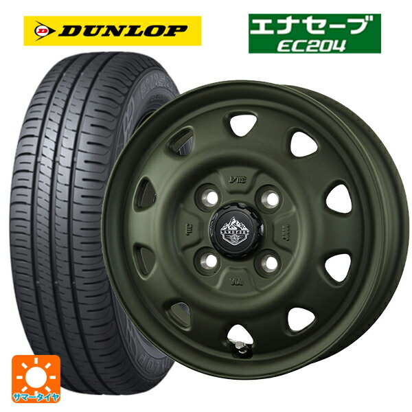 【6/15〜16限定 全品P5倍＆クーポン】165/65R14 79S ダンロップ エナセーブEC204 トピー ランドフット SWZ OD 14-5J 国産車用 サマータイヤホイール4本セット