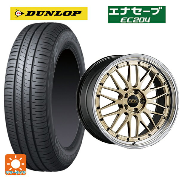 215/45R18 93W ダンロップ エナセーブEC204 BBS LM GL-BKBD 18-8J 国産車用 サマータイヤホイール4本セット