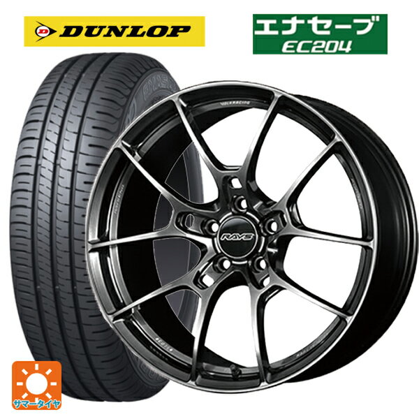 スバル レヴォーグ(VN系)用 225/45R18 95W ダンロップ エナセーブEC204 ボルクレーシング G025 HK 新品サマータイヤホイール 4本セット