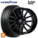 ミツビシ デリカD5(3DA系)用 225/55R18 102V XL グッドイヤー エフィシェントグリップ RVF02 エムアイディー MIDホイール SQ27 メタリックブラック 新品サマータイヤホイール 4本セット