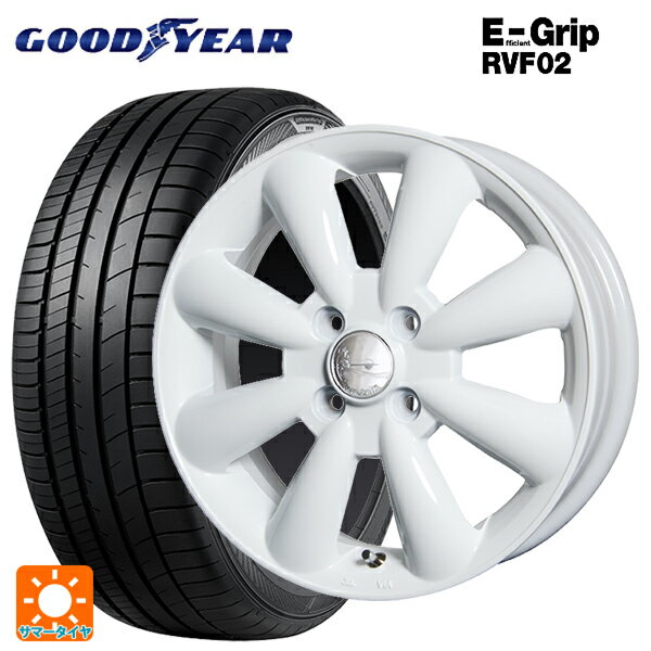 【6/22 20時〜 全品P5倍＆クーポン】165/55R15 75V グッドイヤー エフィシェントグリップ RVF02 ホットスタッフ ララパーム KC8 WH 15-5J 国産車用 サマータイヤホイール4本セット