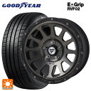 215/65R16 98H グッドイヤー エフィシェントグリップ RVF02 エクシズルライン デルタフォース オーバル(訳あり) マットスモークポリッシュ 16-7J 国産車用 サマータイヤホイール4本セット
