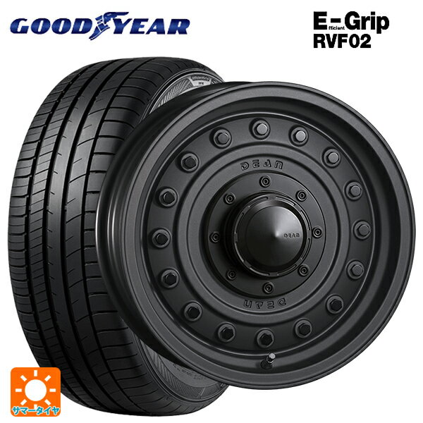 シトロエン ベルランゴ(K9C)用 205/60R16 92V グッドイヤー エフィシェントグリップ RVF02 クリムソン ディーン コロラド マットチャコールブラック 新品サマータイヤホイール 4本セット