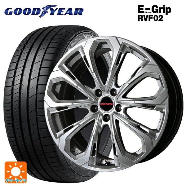 スバル レヴォーグ(VN系)用 215/50R17 95V XL グッドイヤー エフィシェントグリップ RVF02 レイシーン プラバ 5X CHS 新品サマータイヤホイール 4本セット