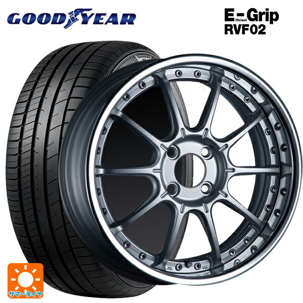 【6/22 20時〜 全品P5倍＆クーポン】185/55R16 83V グッドイヤー エフィシェントグリップ RVF02 タナベ SSR プロフェッサー SP5R ハイブライトシルバー 16-6.5J 国産車用 サマータイヤホイール4本セット