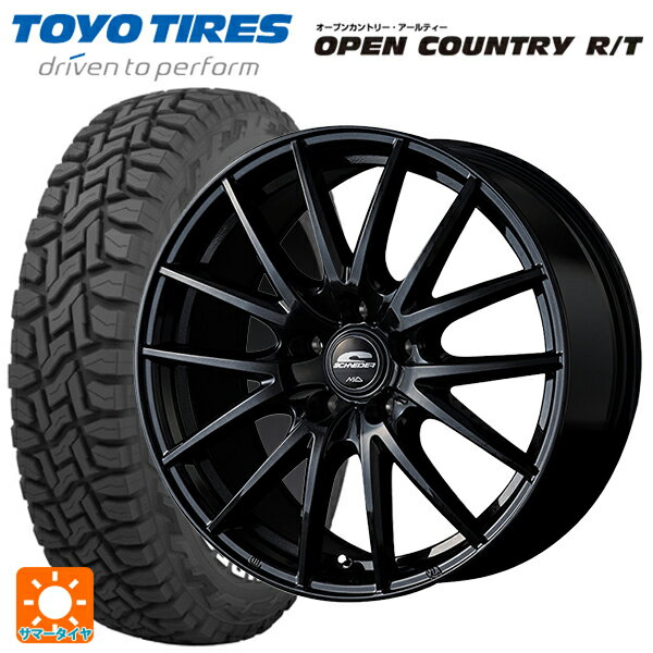 ミツビシ デリカD5(3DA系)用 225/60R18 100Q トーヨー オープンカントリー RT ホワイトレター # エムアイディー MIDホイール SQ27 メタリックブラック 新品サマータイヤホイール 4本セット