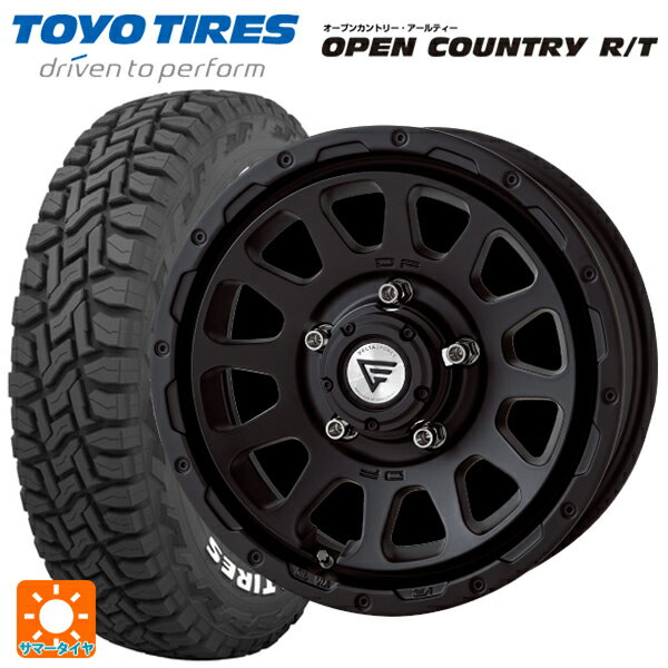 即日発送 【最大3万円OFFクーポン 5/16 1:59迄】スズキ ジムニーシエラ(74系)用 225/70R16 102Q トーヨー オープンカントリー RT ホワイトレター デルタフォース オーバル マットブラック 新品サマータイヤホイール 4本セット