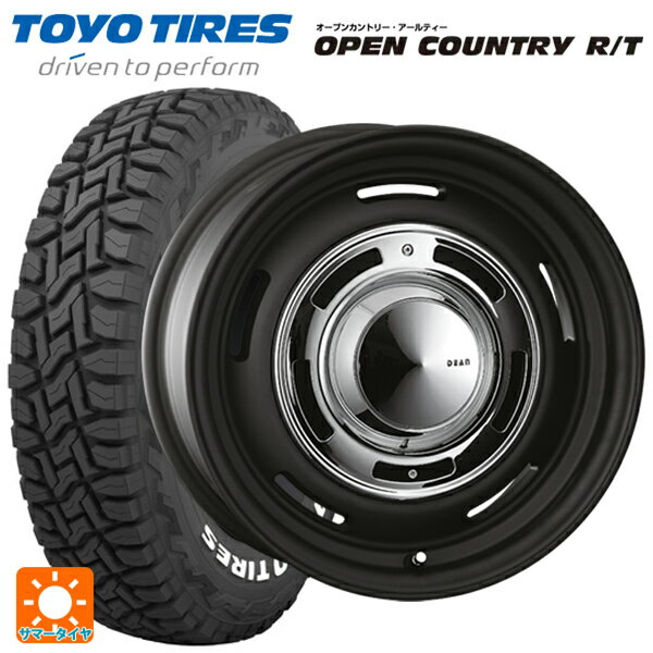 トヨタ ランドクルーザープラド(150系)用 285/70R17 116Q トーヨー オープンカントリー RT ホワイトレター ディーン クロスカントリー マットブラック 新品サマータイヤホイール 4本セット