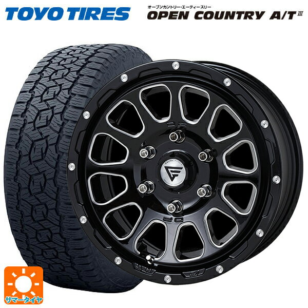 ミツビシ トライトン(GSRグレード)(LC2T)用 265/65R17 112H トーヨー オープンカントリー AT3 ホワイトレター デルタフォース オーバル ブラックマシニング 新品サマータイヤホイール 4本セット