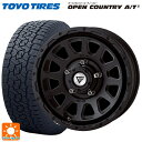 215/65R16 109/107R トーヨー オープンカントリー AT3 ホワイトレター エクシズルライン デルタフォース オーバル マットブラック 16-6J 国産車用 サマータイヤホイール4本セット