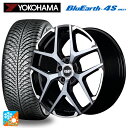 【2/17〜 最大3万円OFFクーポン】トヨタ ハリアー(80系)用 225/60R18 104V ヨコハマ ブルーアース4S AW21 RMP 025FX ブラックポリッシュ/ハイブリッドクリア/シルバー 新品オールシーズンタイヤホイール4本セット