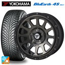 【10/27 10:59迄 全品P5倍&クーポン】トヨタ RAV4(50系)用 225/65R17 106V XL ヨコハマ ブルーアース4S AW21 デルタフォース オーバル マットスモークポリッシュ 新品オールシーズンタイヤホイール 4本セット