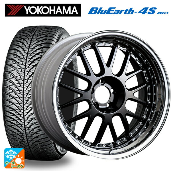 【7/19 20時〜 最大3万円OFFクーポン】215/50R18 92V ヨコハマ ブルーアース4S AW21 タナベ SSR プロフェッサー MS1 ブラック 18-7J 国産車用 オールシーズンタイヤホイール4本セット