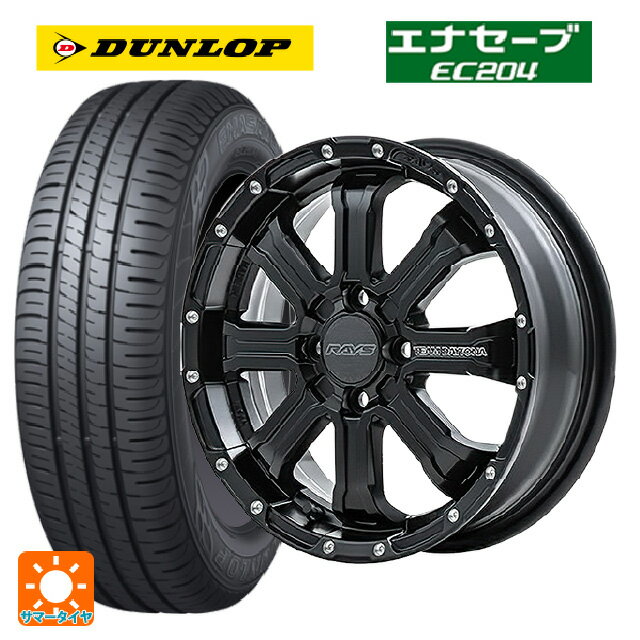 【6/22 20時〜 全品P5倍＆クーポン】165/55R15 75V ダンロップ エナセーブEC204 レイズ チームデイトナ FDX-K BOL 15-5J 国産車用 サマータイヤホイール4本セット